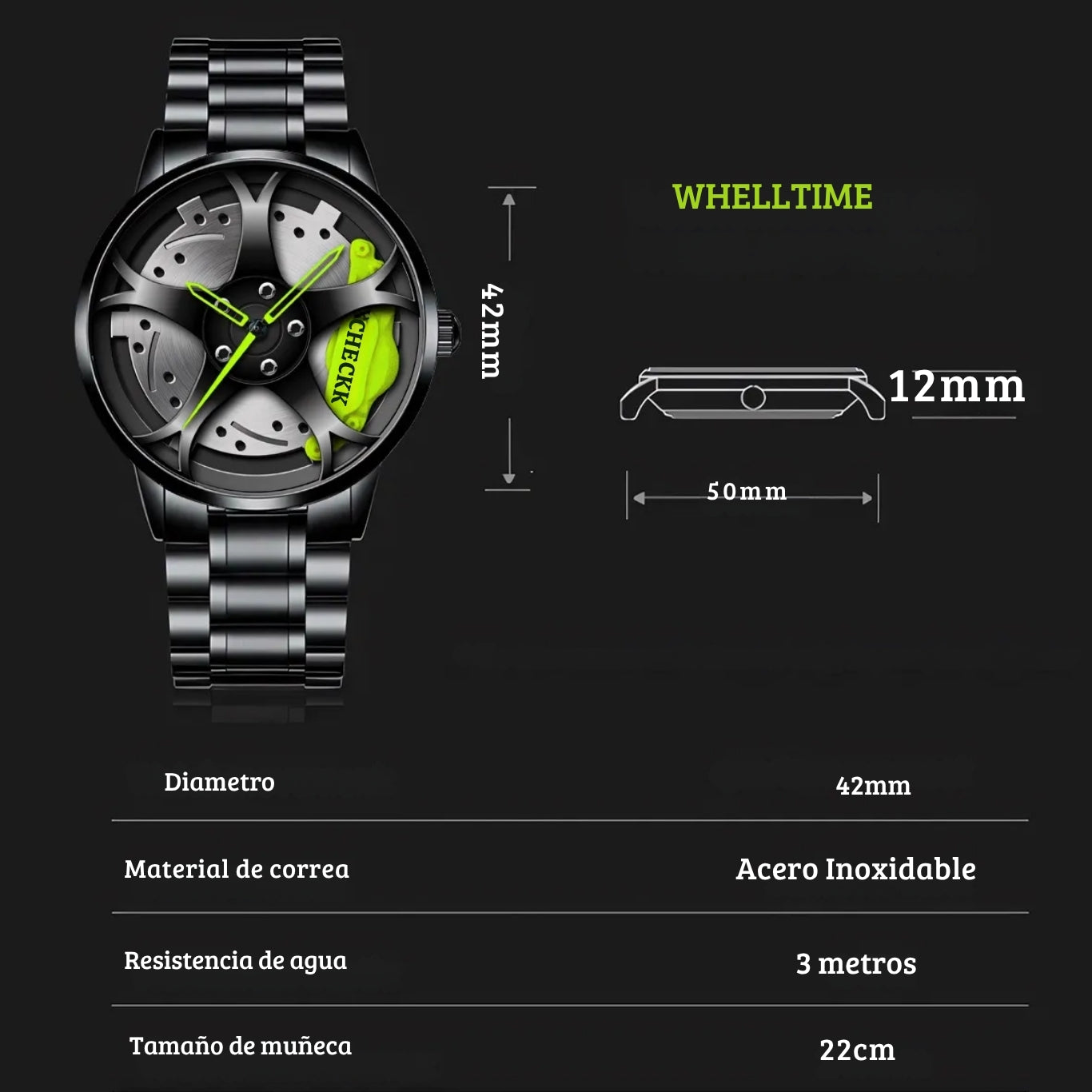 Reloj WheelTime Green®